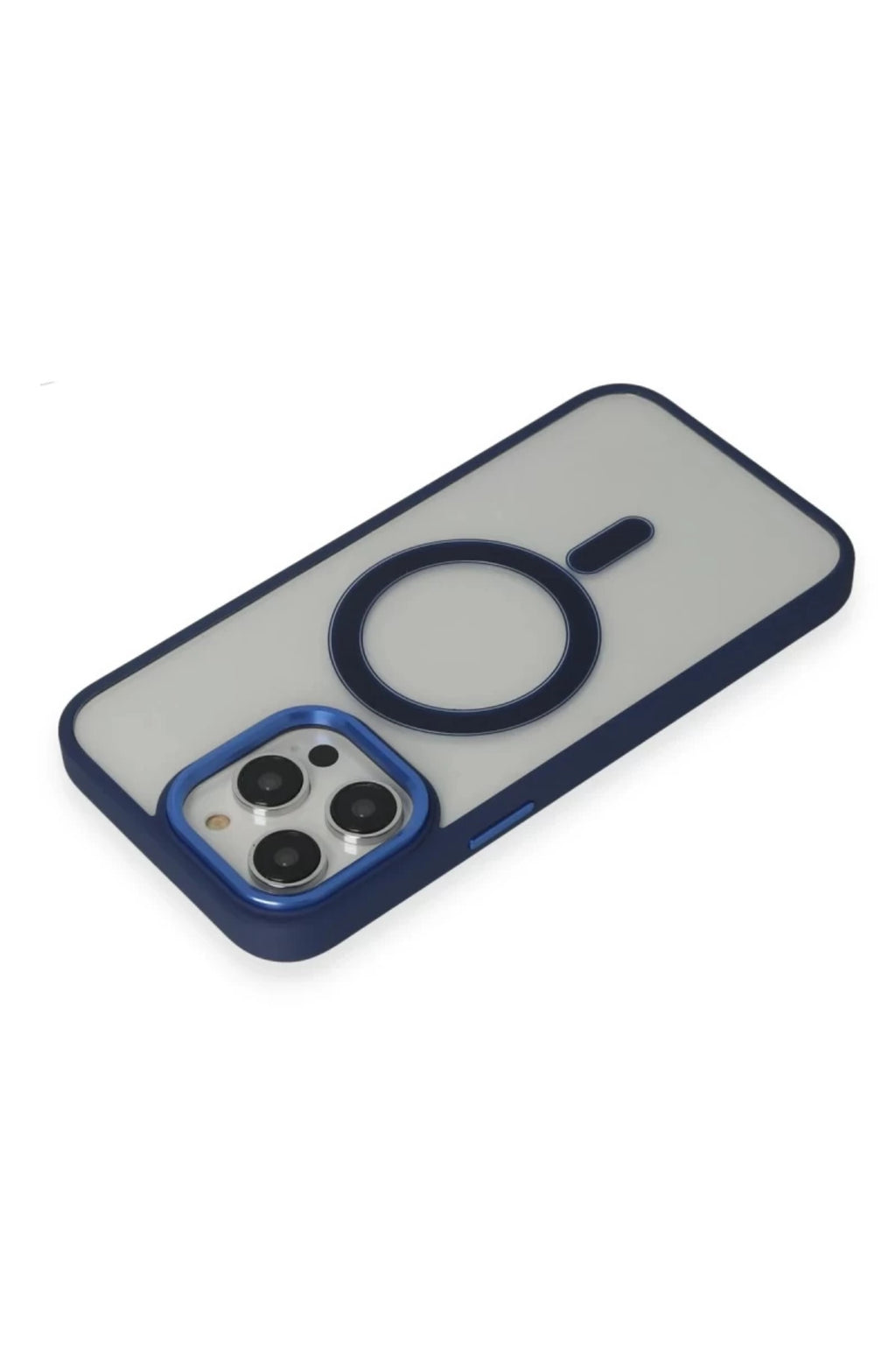 Apple iPhone 14 Pro Uyumlu Kılıf Room Magneticsafe Silikon - Lacivert