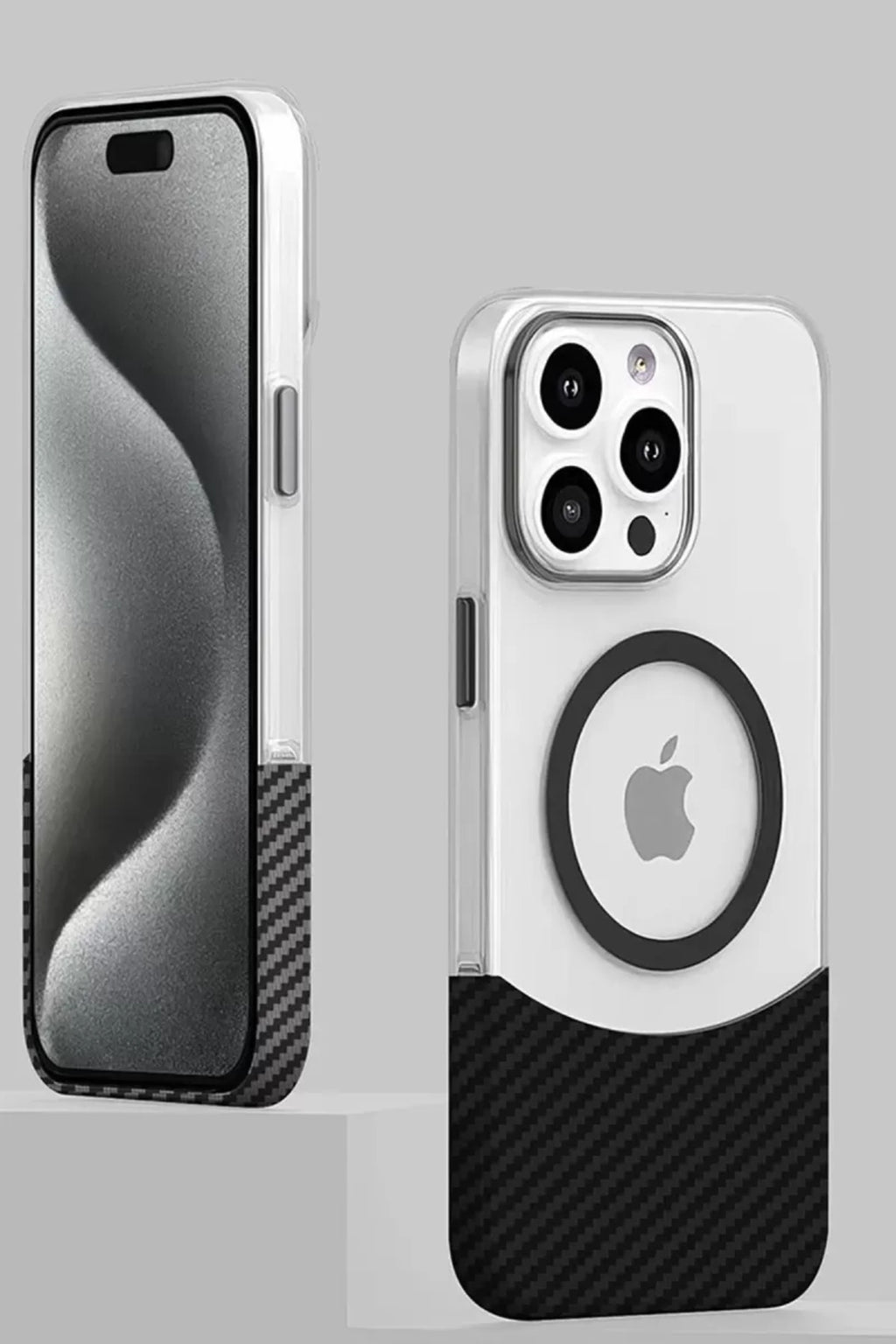 Joko Apple iPhone 16 Pro Uyumlu Carbon Puzzle Magsafe Kapak - Desert
