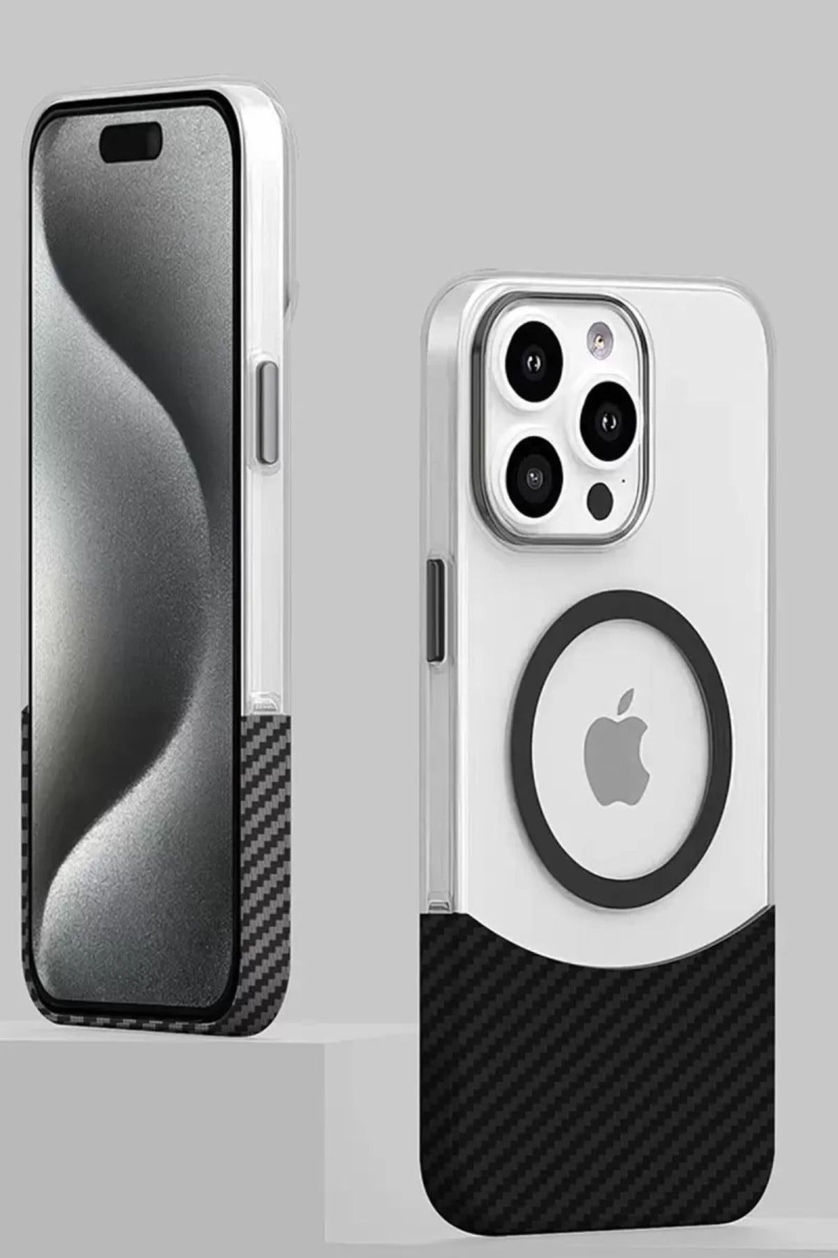 Joko Apple iPhone 16 Pro Uyumlu Carbon Puzzle Magsafe Kapak - Desert