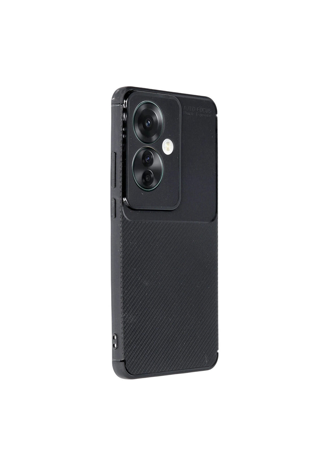 Oppo Reno 11F Uyumlu Kılıf Auto Focus Karbon Kapak - Siyah