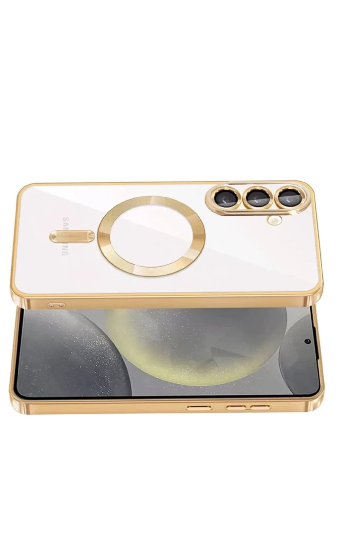 Samsung Galaxy A57 5G Uyumlu Kross Magneticsafe Kapak - Gold