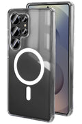 Samsung Galaxy S25 Ultra Uyumlu Kılıf Magneticsafe Şeffaf Silikon - Şeffaf