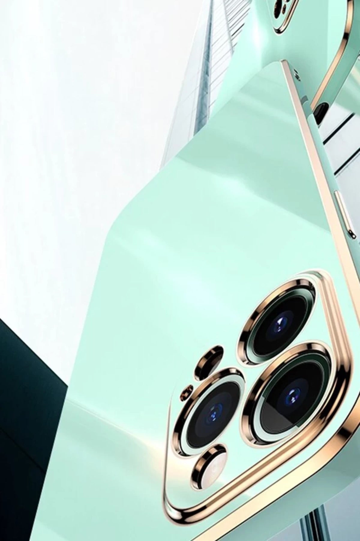Apple iPhone 15 Pro Uyumlu Kılıf Volet Silikon - Mor