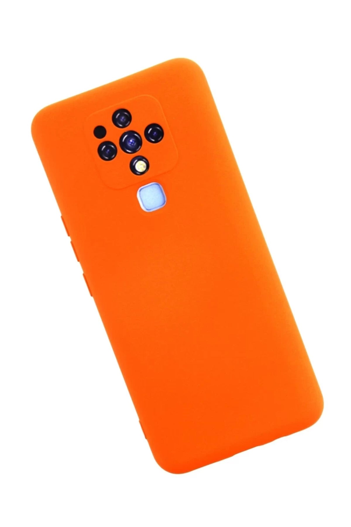 Tecno Camon 16 Uyumlu Kılıf Nano içi Kadife Silikon - Turuncu