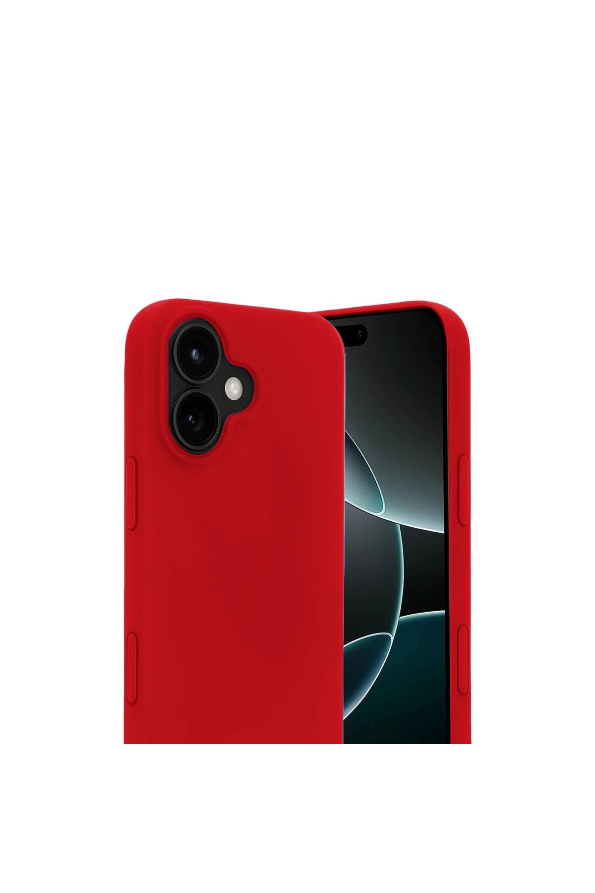 Apple iPhone 17 Uyumlu Nano içi Kadife Silikon - Kırmızı