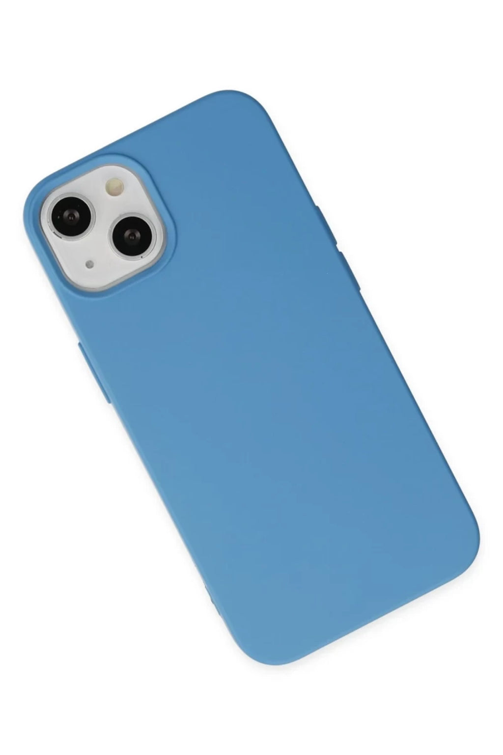 Apple iPhone 14 Plus Uyumlu Kılıf Nano içi Kadife Silikon - Mavi