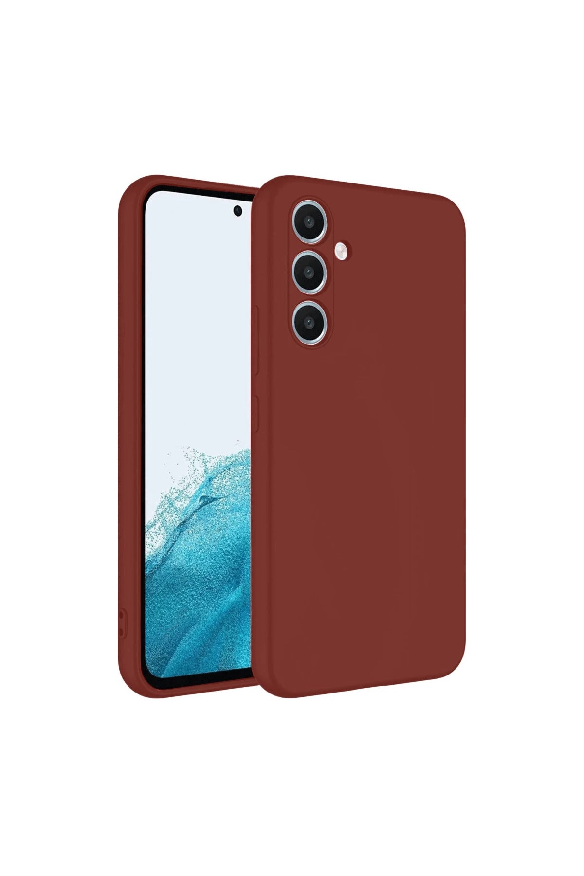 Samsung Galaxy A16 5G Uyumlu Kılıf First Silikon - Bordo