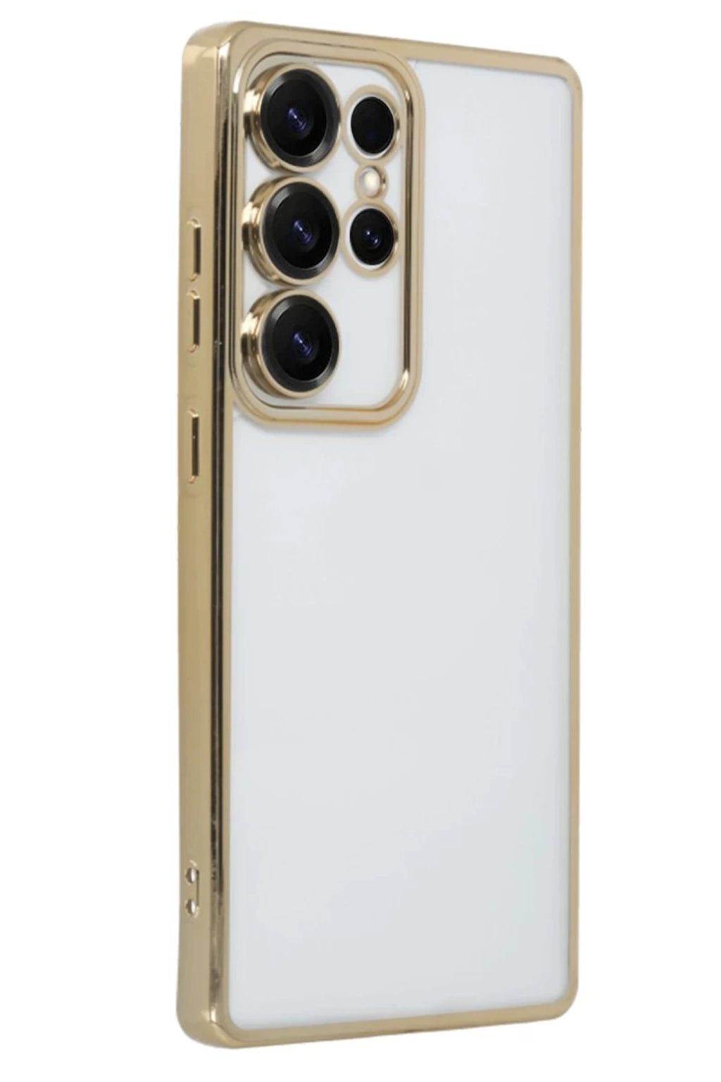 Samsung Galaxy S25 Ultra Uyumlu Kılıf Lensli Silikon - Gold