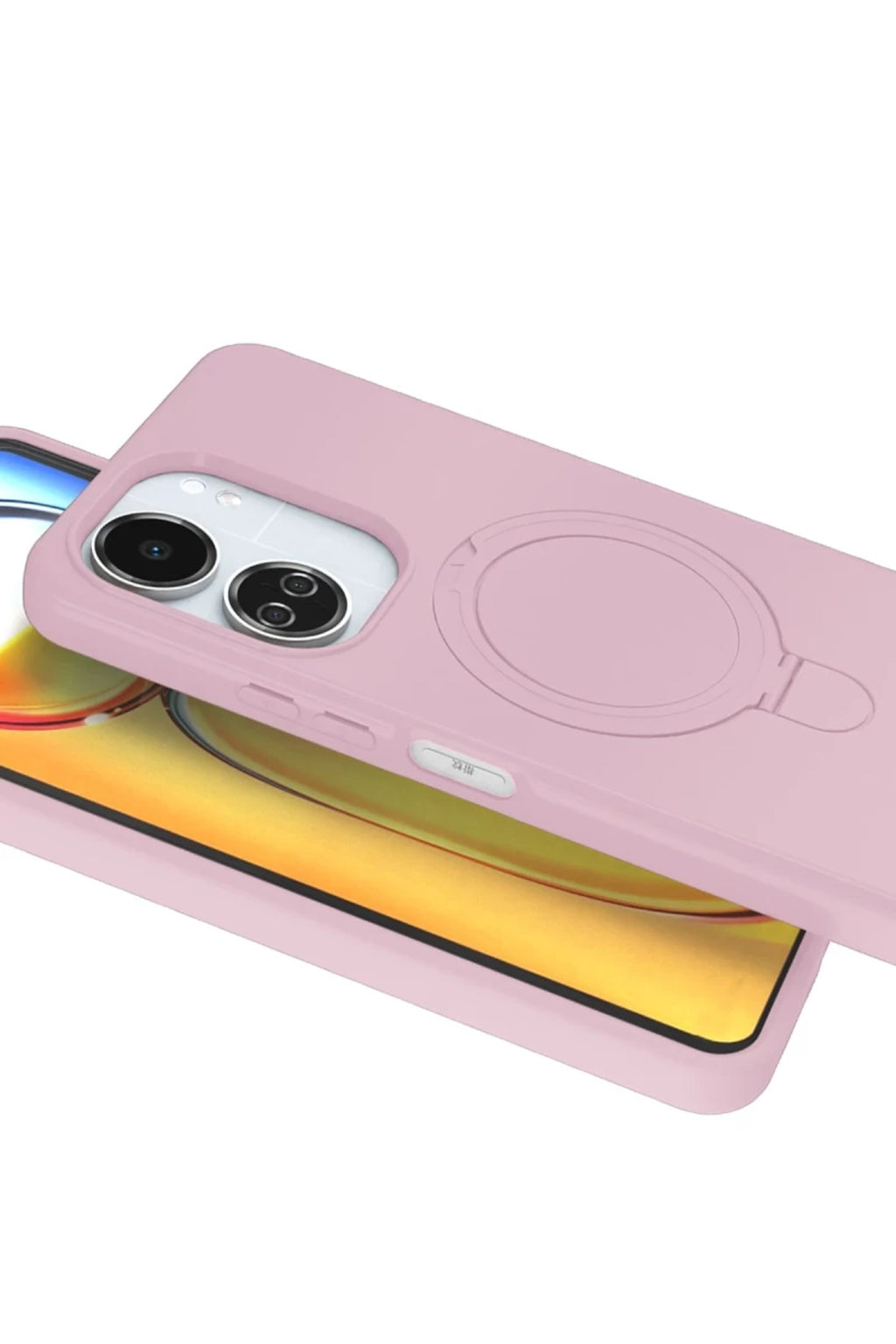 Xiaomi Redmi 13C Uyumlu Regal Magsafe Standlı Kapak - Açık Pembe