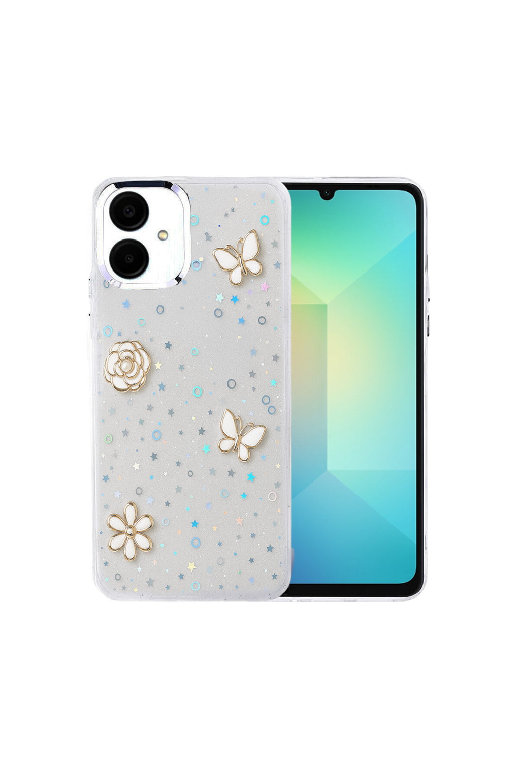 Samsung Galaxy A06 Uyumlu Fiyonk Desenli Kapak - Desen 10