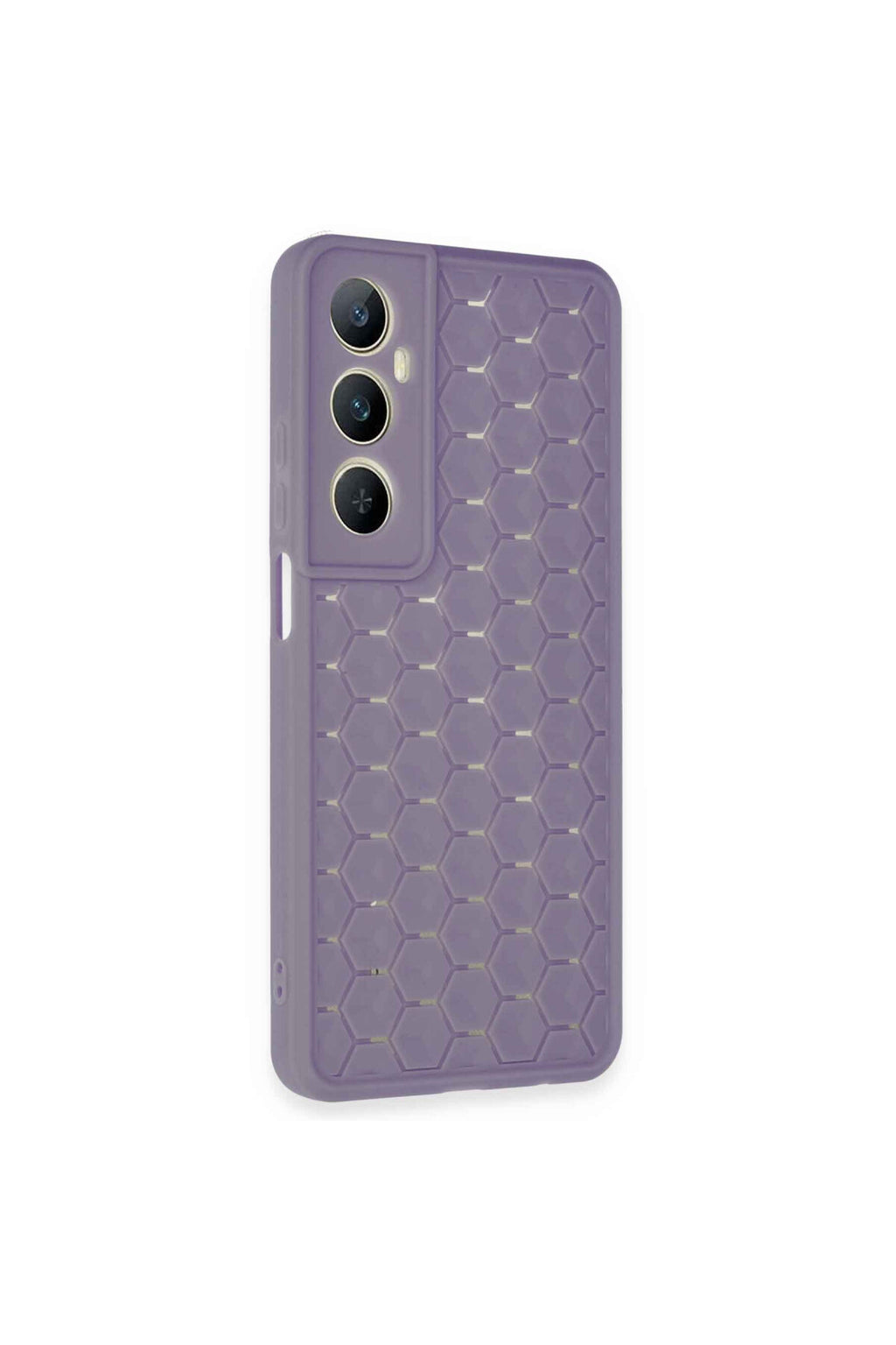Realme C65 Uyumlu Kılıf Petek Silikon Kapak - Lila