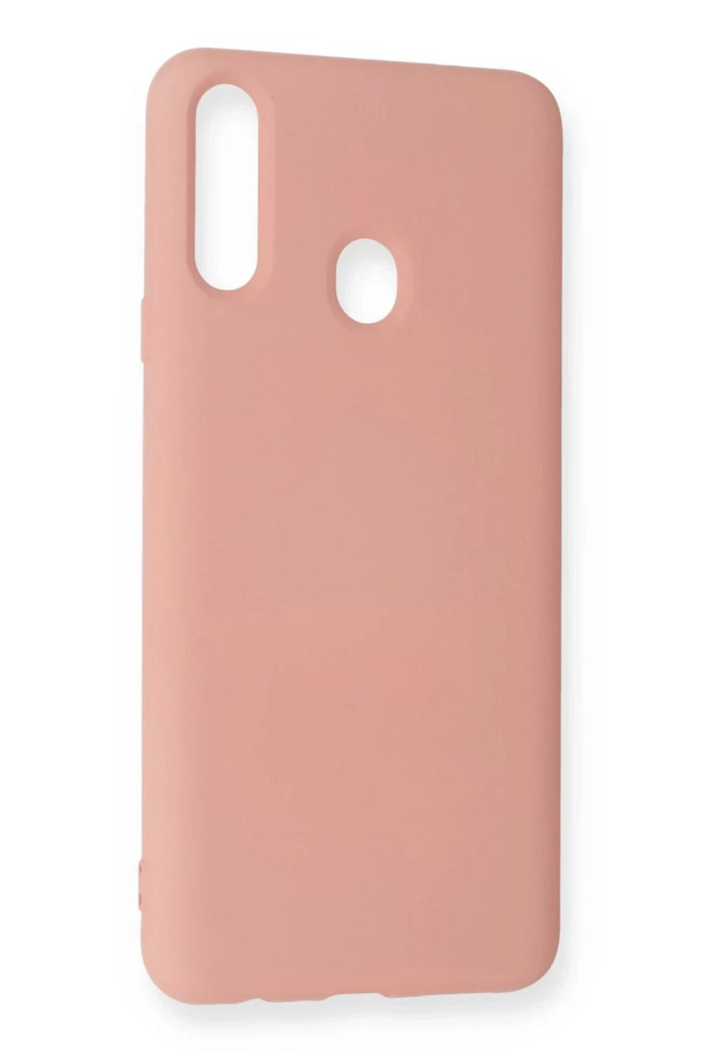 Samsung Galaxy A20S Uyumlu Kılıf Nano içi Kadife Silikon - Pudra