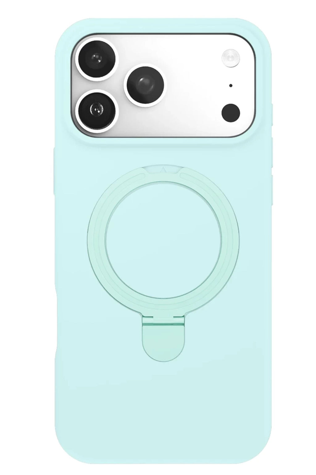 Apple iPhone 17 Pro Uyumlu Regal Magsafe Standlı Kapak - Su Yeşili