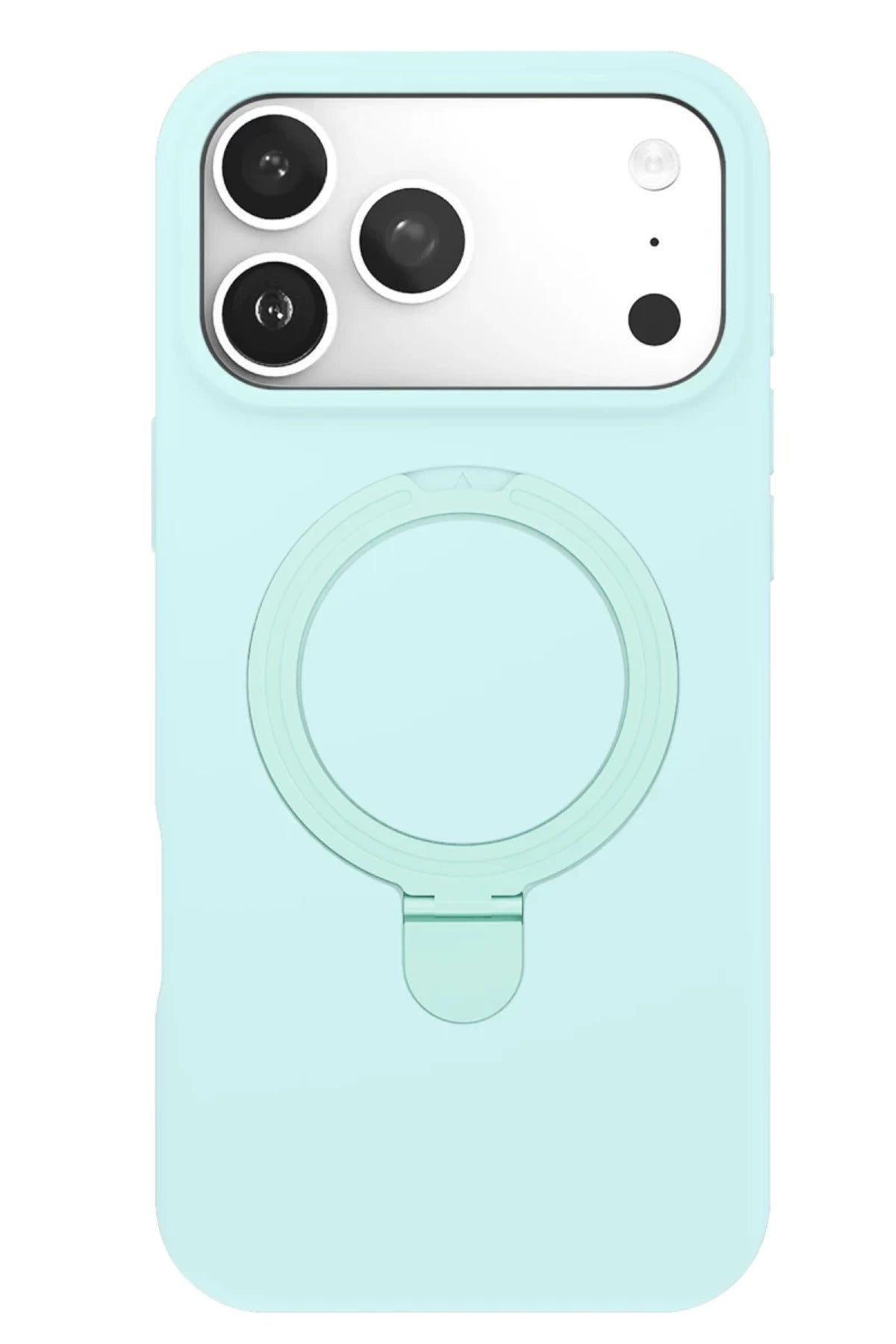 Apple iPhone 17 Pro Uyumlu Regal Magsafe Standlı Kapak - Su Yeşili