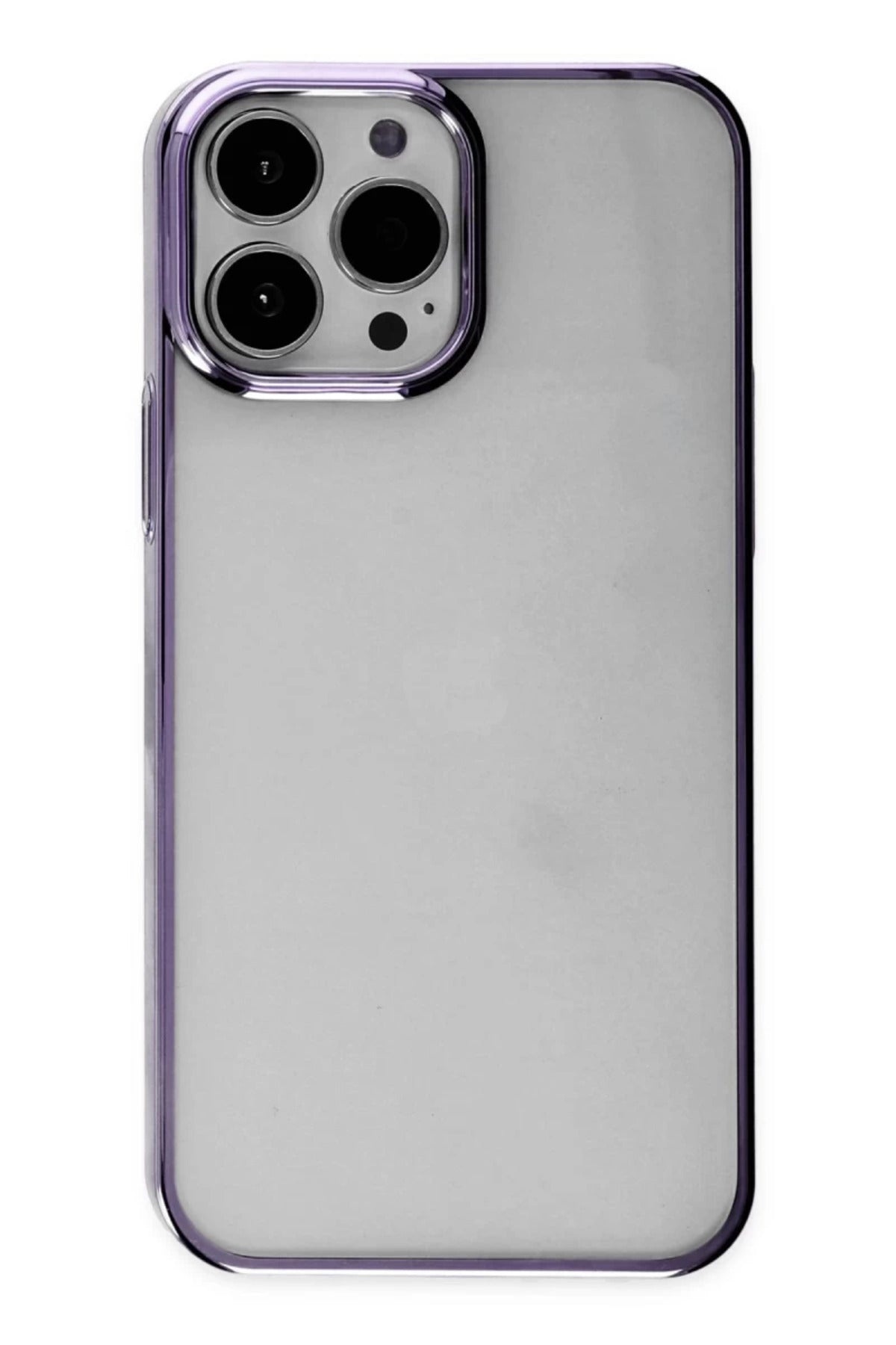 Apple iPhone 13 Pro Max Uyumlu Kılıf Element Silikon - Mor