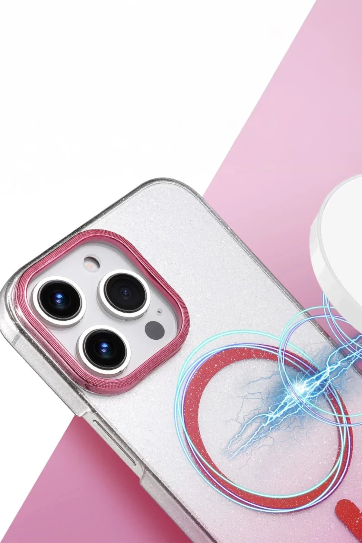Apple iPhone 16 Pro Max Uyumlu Glossy Magsafe Kapak - Mor