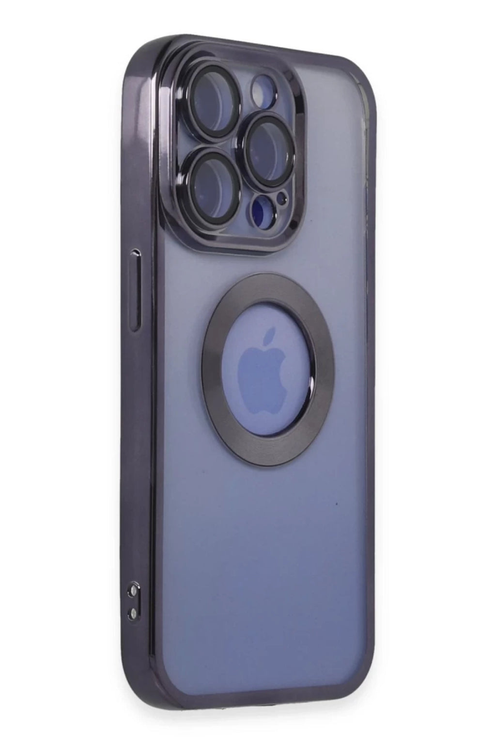 Apple iPhone 15 Pro Uyumlu Kılıf Slot Silikon - Mor