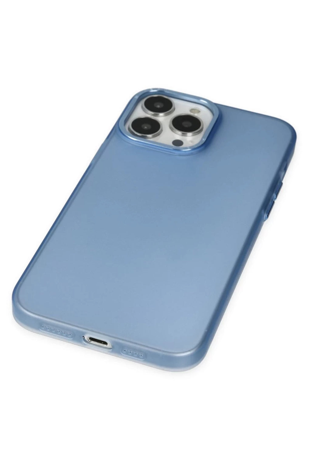 Apple iPhone 14 Pro Max Uyumlu Kılıf Modos Metal Kapak - Mavi