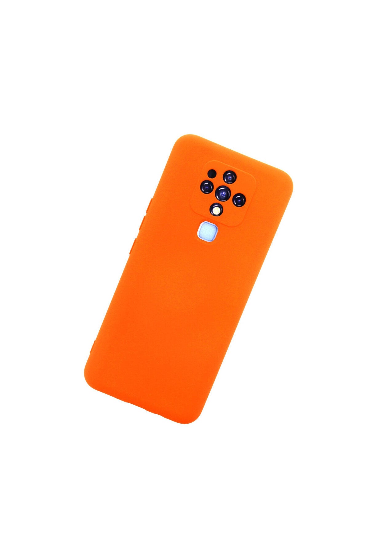 Tecno Camon 16 Uyumlu Kılıf Nano içi Kadife Silikon - Turuncu