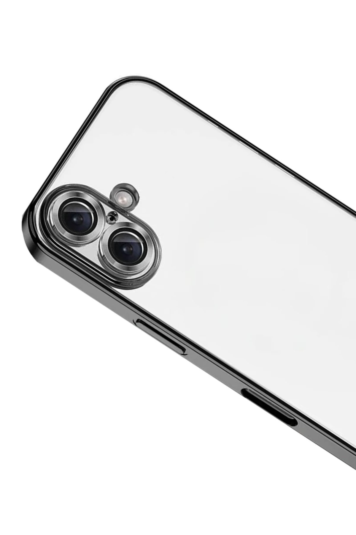 Apple iPhone 17 Uyumlu Lensli Silikon - Siyah