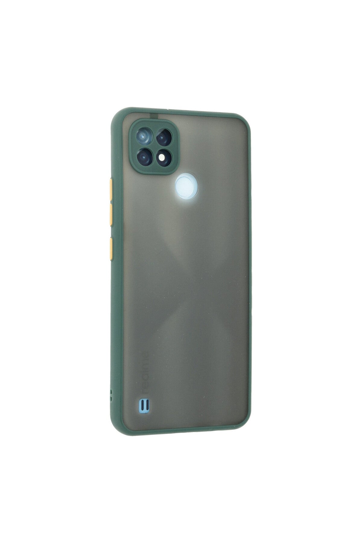 Realme C21 Uyumlu Kılıf Montreal Silikon Kapak - Yeşil
