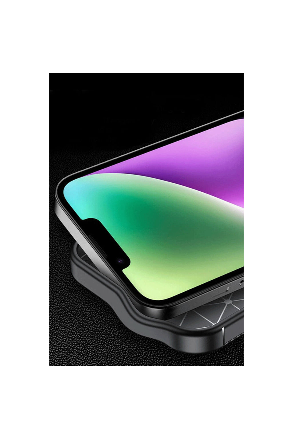 Apple iPhone 16E Uyumlu Kılıf Auto Focus Karbon Kapak - Kahverengi