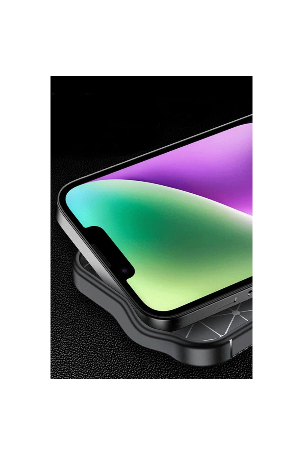 Apple iPhone 16E Uyumlu Kılıf Auto Focus Karbon Kapak - Kahverengi