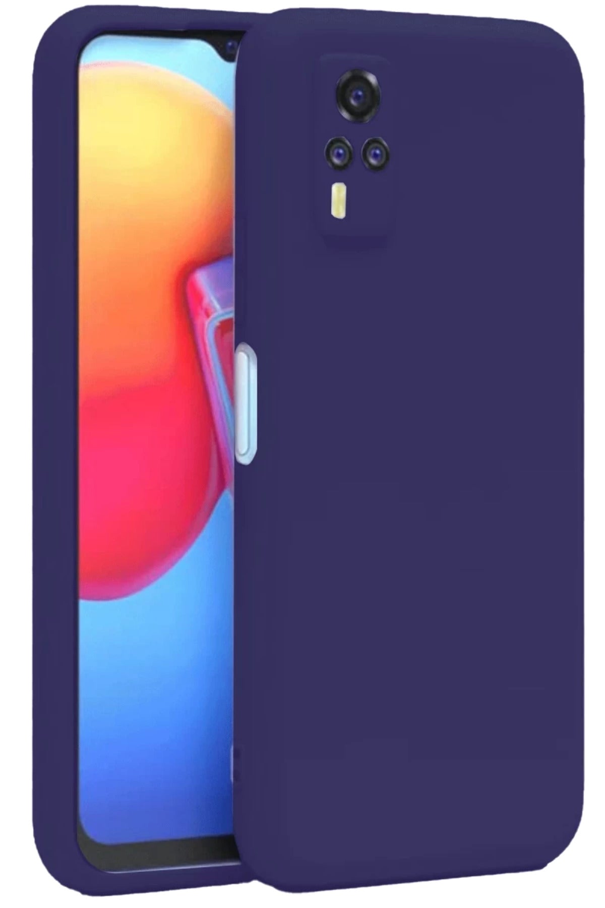 Vivo Y53S Uyumlu Kılıf Nano içi Kadife Silikon - Mor