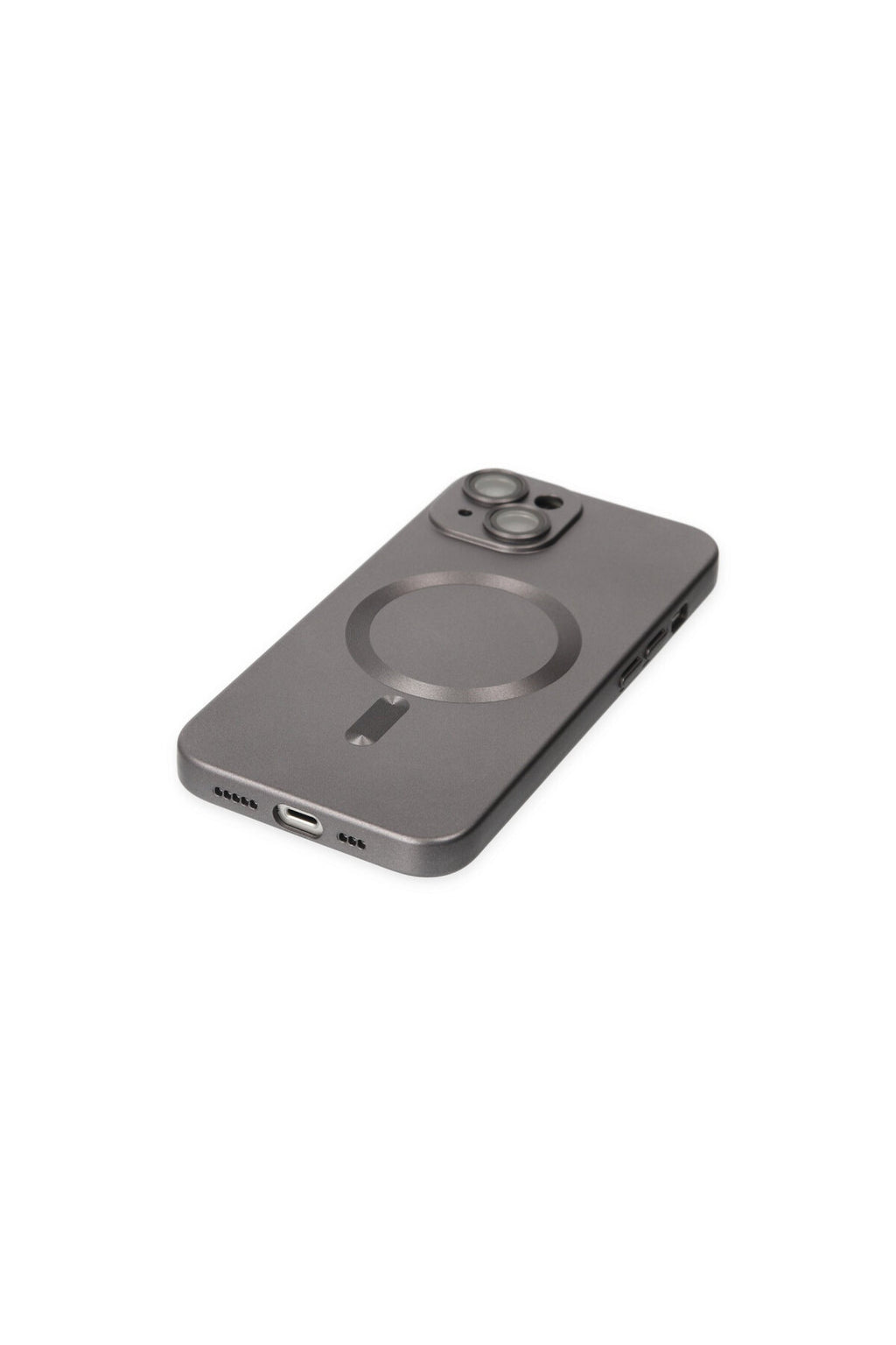 Apple iPhone 14 Plus Uyumlu Kılıf Moshi Lens Magneticsafe Silikon - Füme