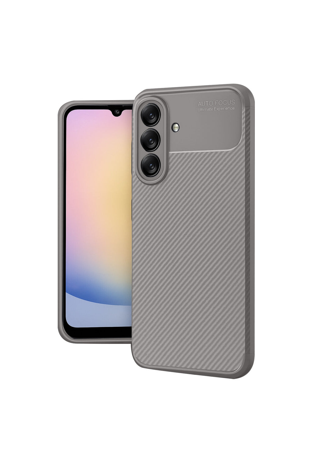 Samsung Galaxy A17 5G Uyumlu Auto Focus Karbon Kapak - Gri