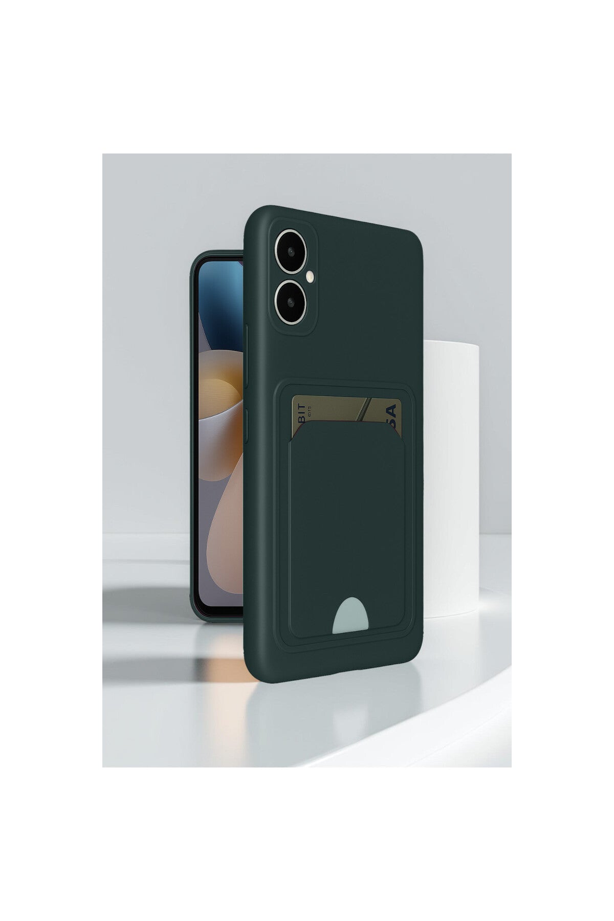 Samsung Galaxy A05 Uyumlu Kelvin Kartvizitli Silikon - Lacivert