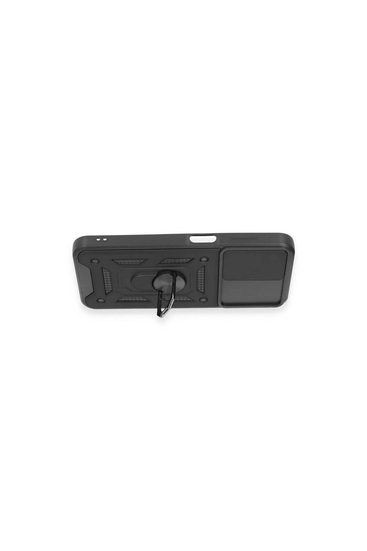 Samsung Galaxy M14 5G Uyumlu Kılıf Pars Lens Yüzüklü Silikon - Siyah