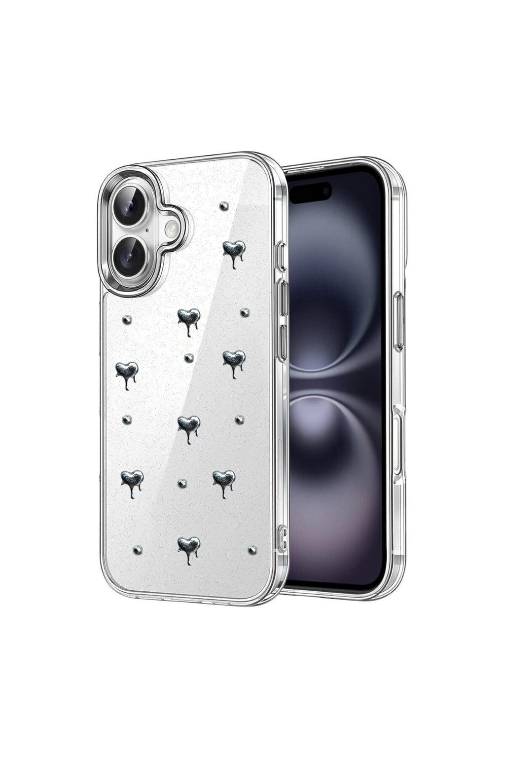 Apple iPhone 16 Uyumlu Fiyonk Desenli Kapak - Desen 1