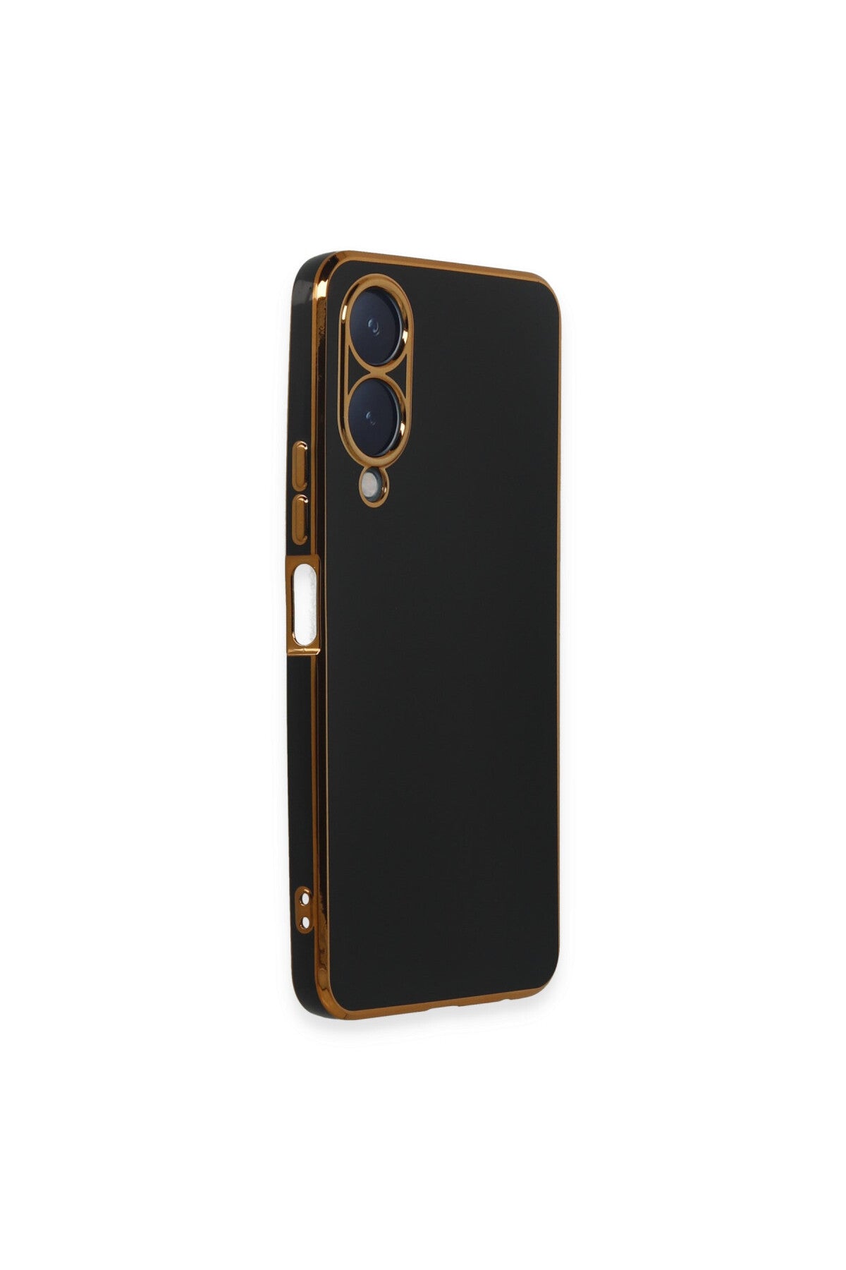 Vivo Y17S Uyumlu Kılıf Volet Silikon - Siyah