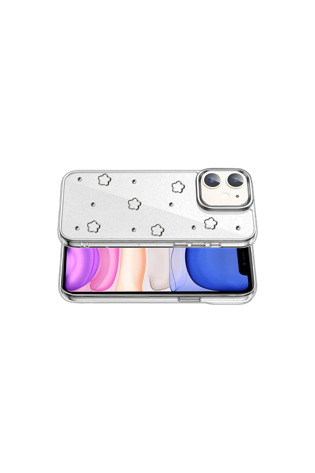 Apple iPhone 12 Uyumlu Fiyonk Desenli Kapak - Desen 2