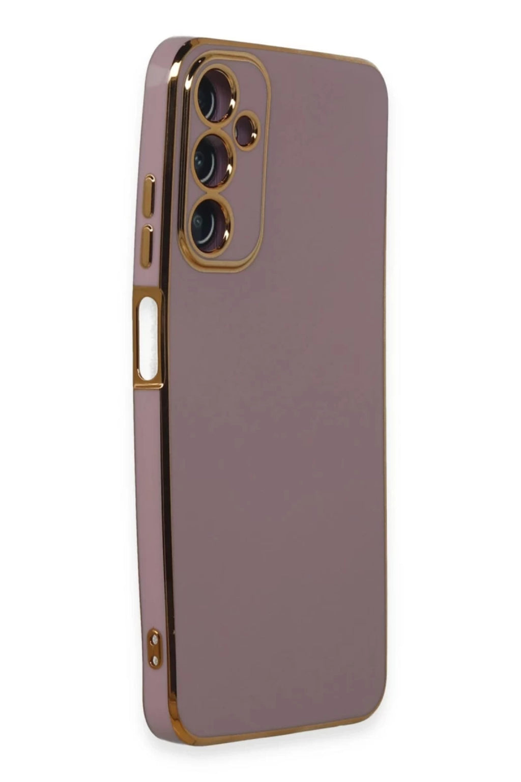 Samsung Galaxy A05S Uyumlu Kılıf Volet Silikon - Mor