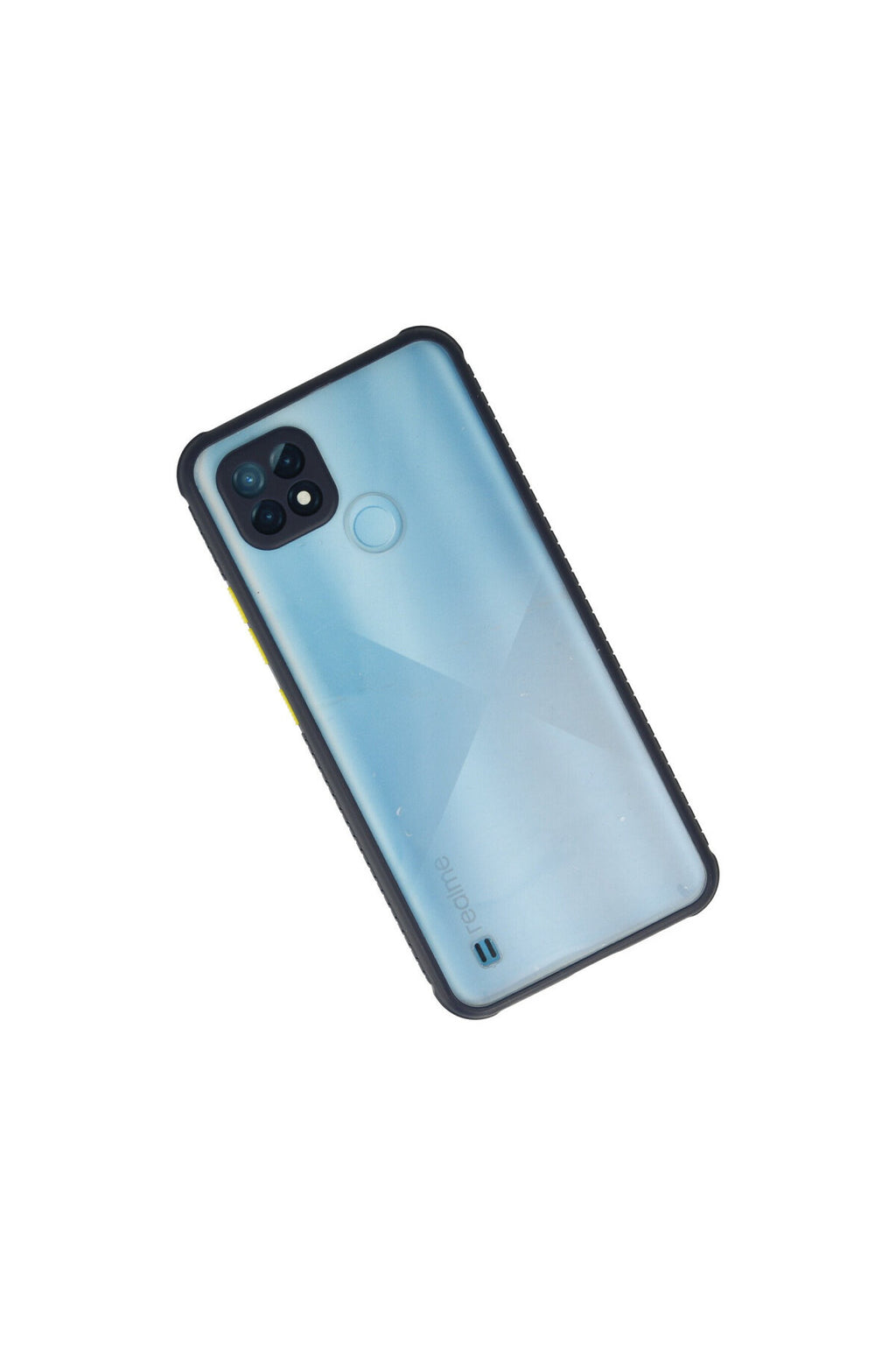 Realme C21 Uyumlu Kılıf Miami Şeffaf Silikon - Lacivert