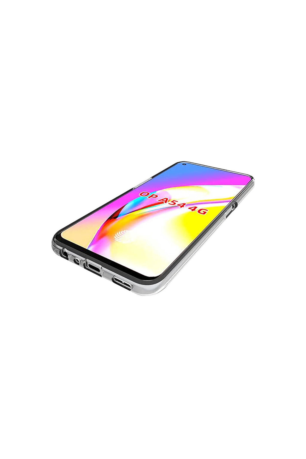 Oppo A54 4G Uyumlu Kılıf Deluxe 2mm Şeffaf Silikon - Şeffaf