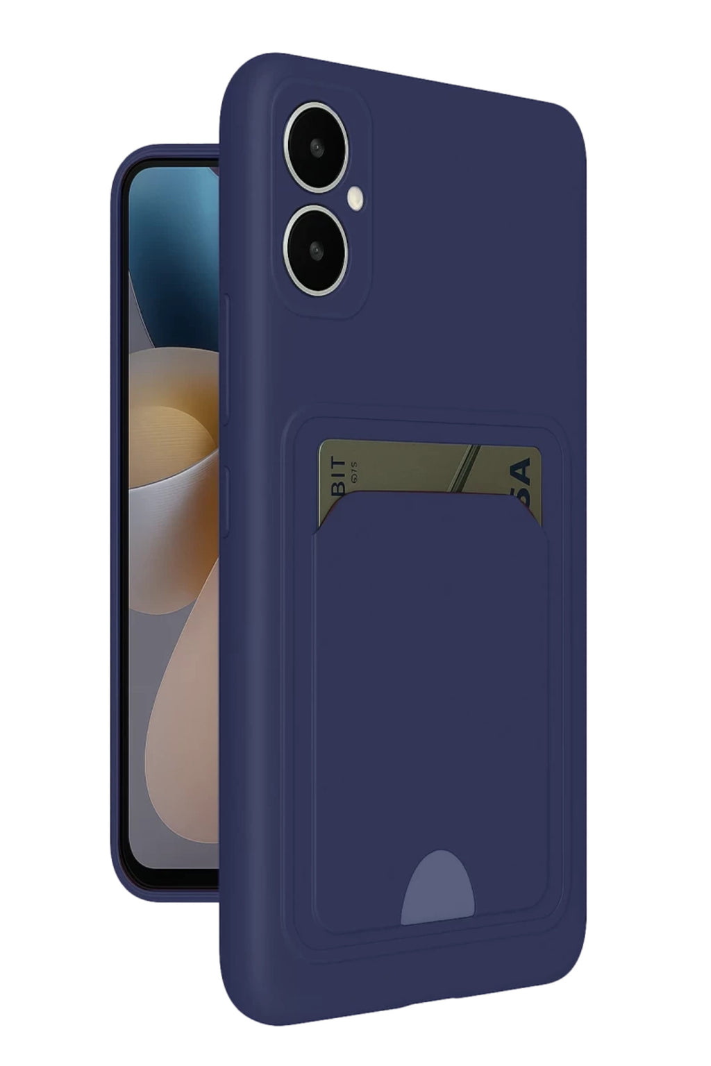 Samsung Galaxy A05 Uyumlu Kelvin Kartvizitli Silikon - Lacivert