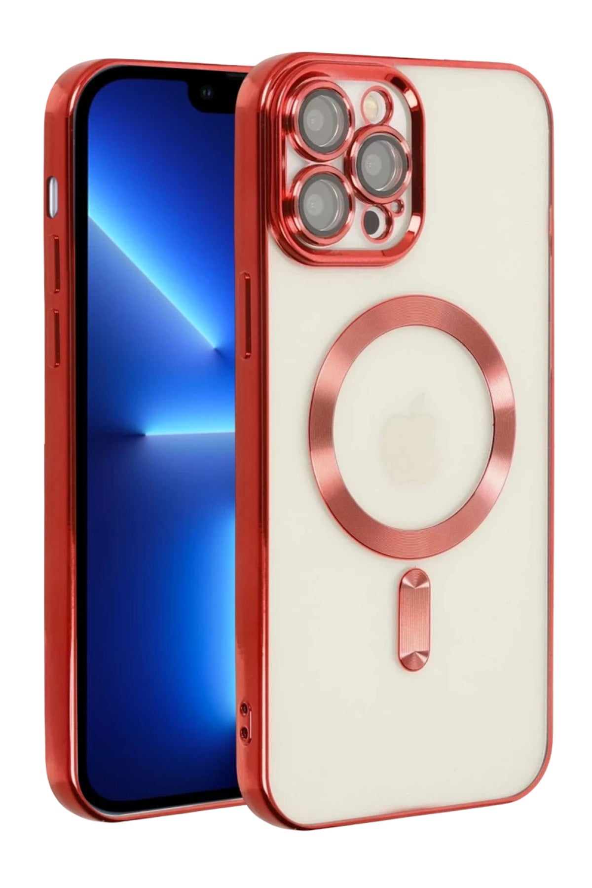 Apple iPhone 13 Pro Uyumlu Kılıf Kross Magneticsafe Kapak - Kırmızı