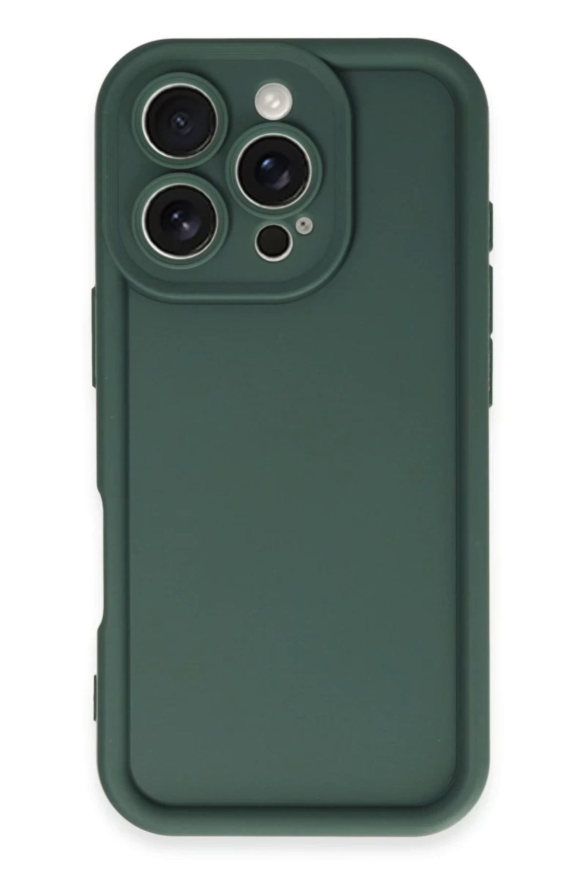 Apple iPhone 16 Pro Max Uyumlu Kılıf Viera Silikon - Koyu Yeşil
