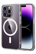 Apple iPhone 16 Pro Max Uyumlu Combo Sert Şeffaf Magsafe Kapak - Şeffaf