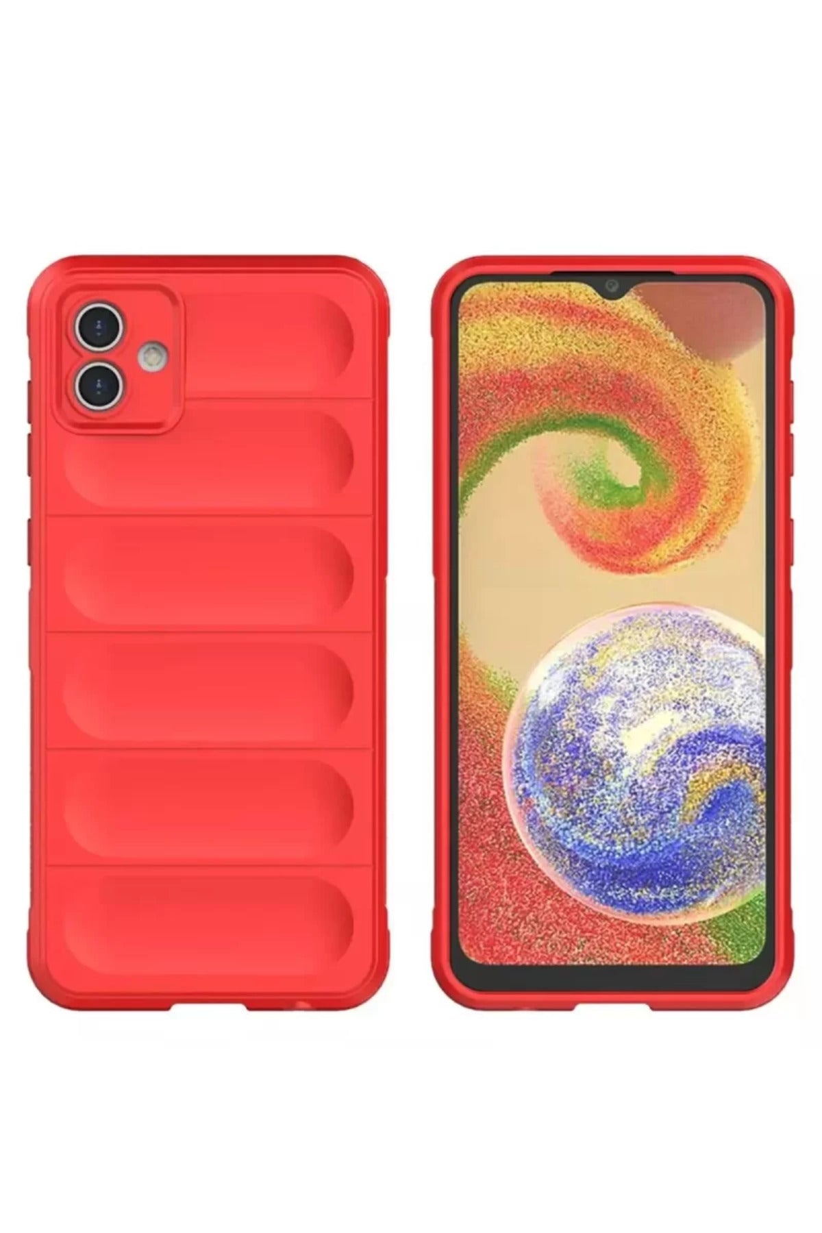 Samsung Galaxy A05 Uyumlu Kılıf Optimum Silikon - Kırmızı