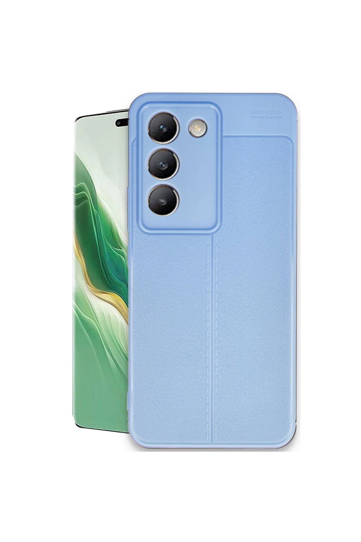 Vivo V30 Lite 4G Uyumlu Kılıf Auto Focus Kapak - Mavi