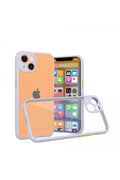 Apple iPhone 13 Mini Uyumlu Kılıf Miami Şeffaf Silikon - Lila