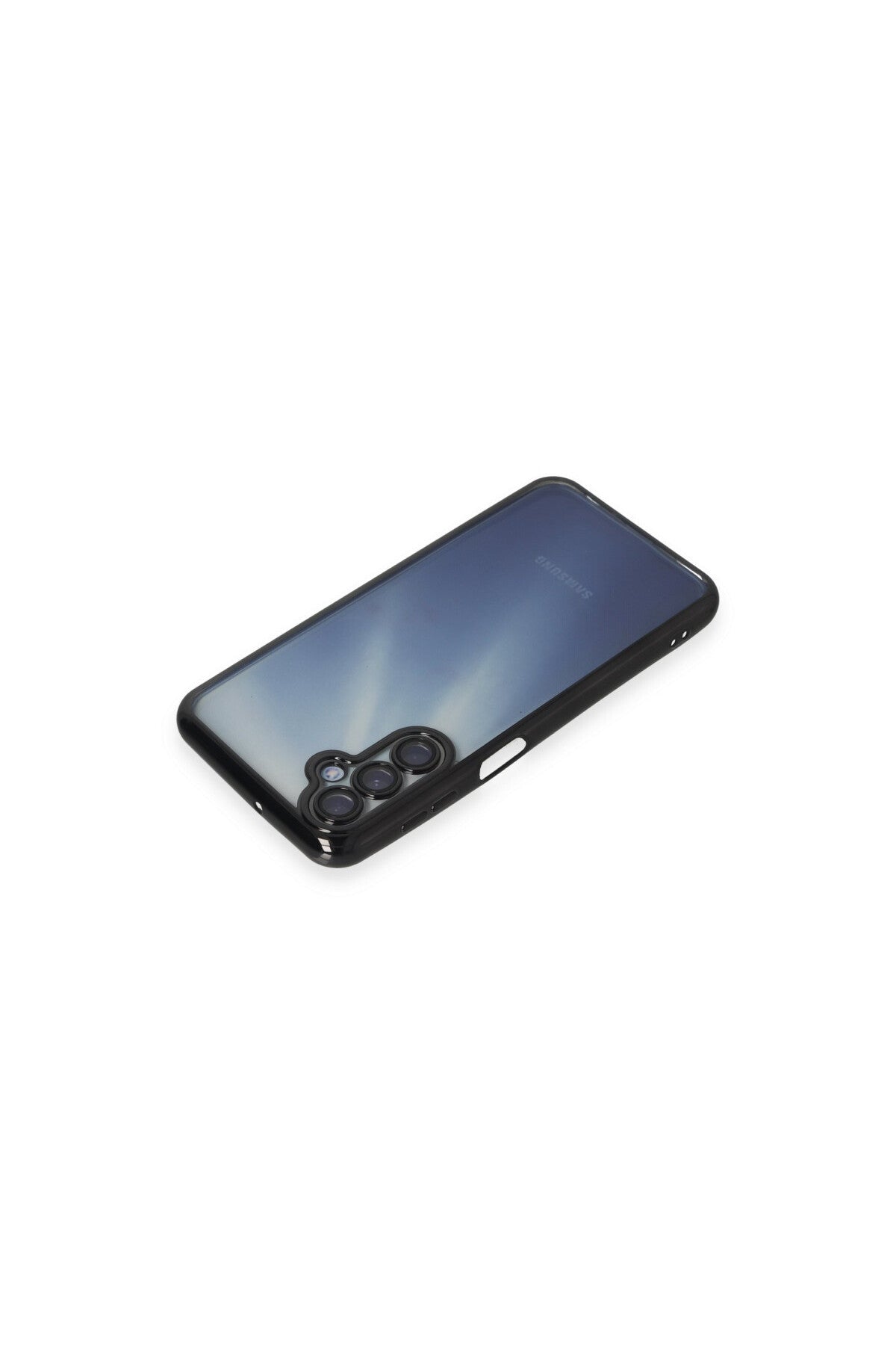 Samsung Galaxy A55 5G Uyumlu Kılıf Lensli Silikon - Siyah