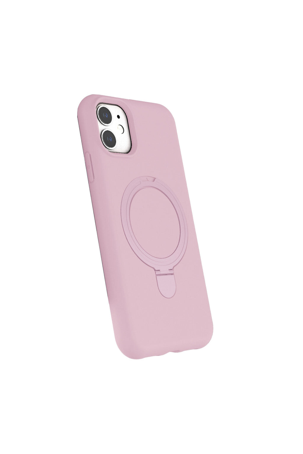 Apple iPhone 11 Uyumlu Regal Magsafe Standlı Kapak - Açık Pembe