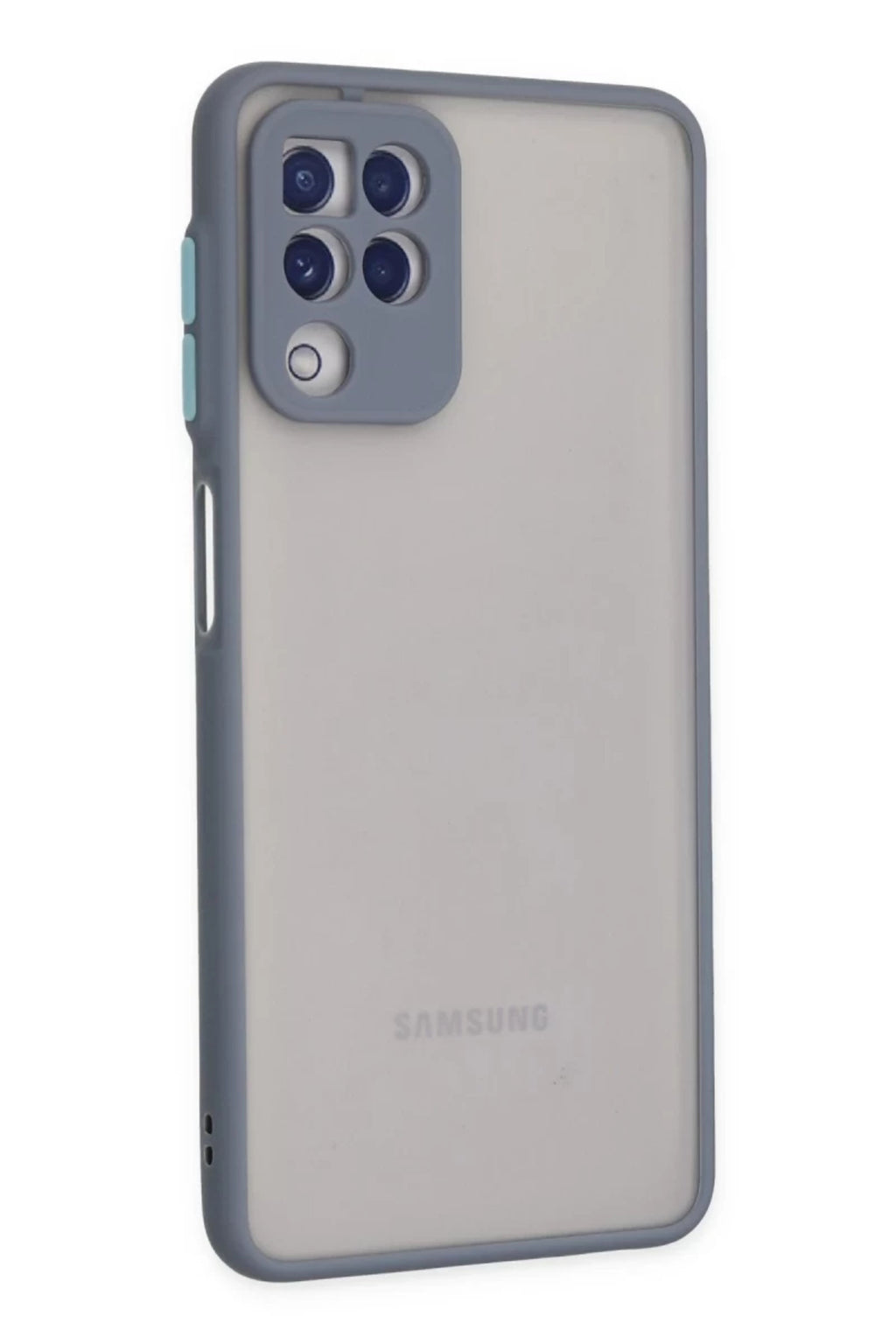 Samsung Galaxy A22 Uyumlu Kılıf Montreal Silikon Kapak - Gri