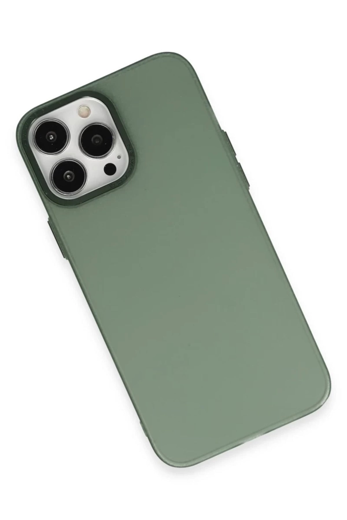 Apple iPhone 14 Pro Max Uyumlu Kılıf Modos Metal Kapak - Koyu Yeşil