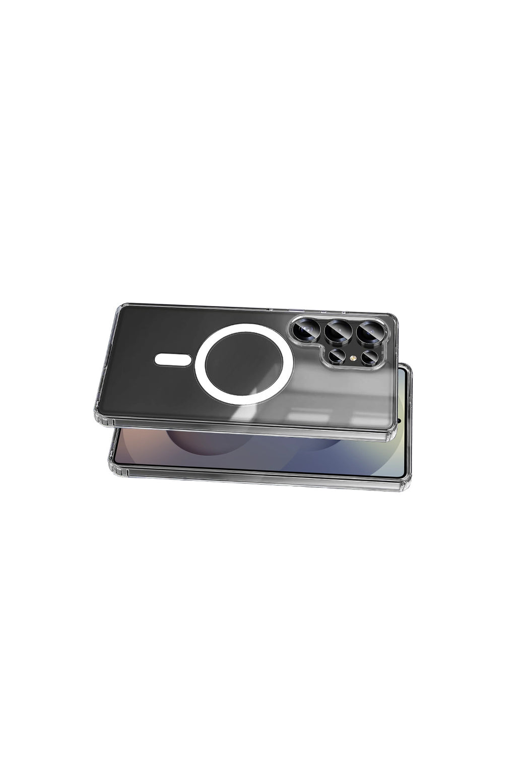Samsung Galaxy S26 Ultra Uyumlu Magneticsafe Şeffaf Silikon - Şeffaf